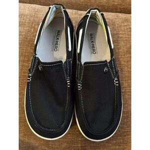 Walk Hero Womens Slip-On Loafers Comfort & Support Black Size 8 Casual Shoes